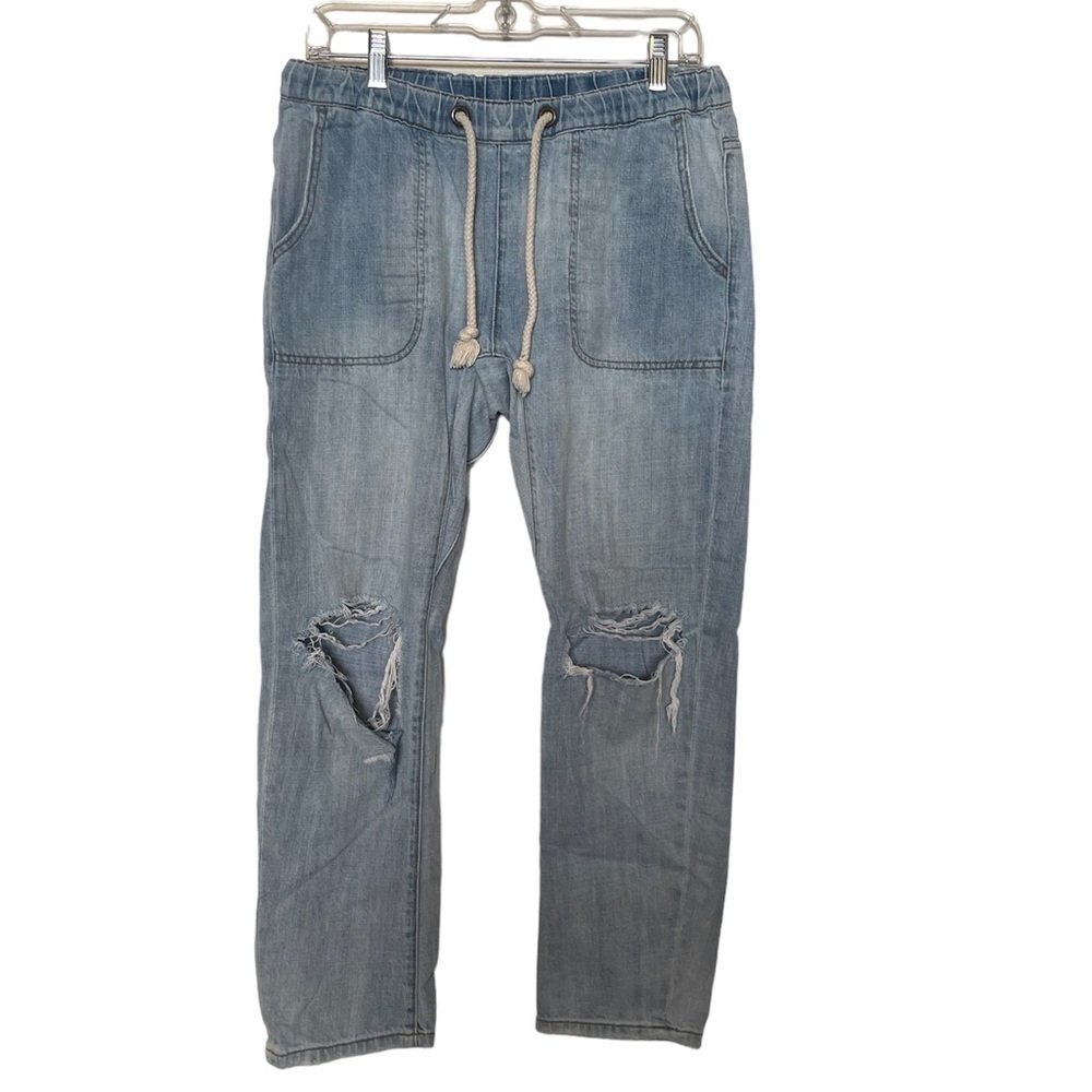 One Teaspoon Shabbies Drawstring Boyfriend Jeans Size Small